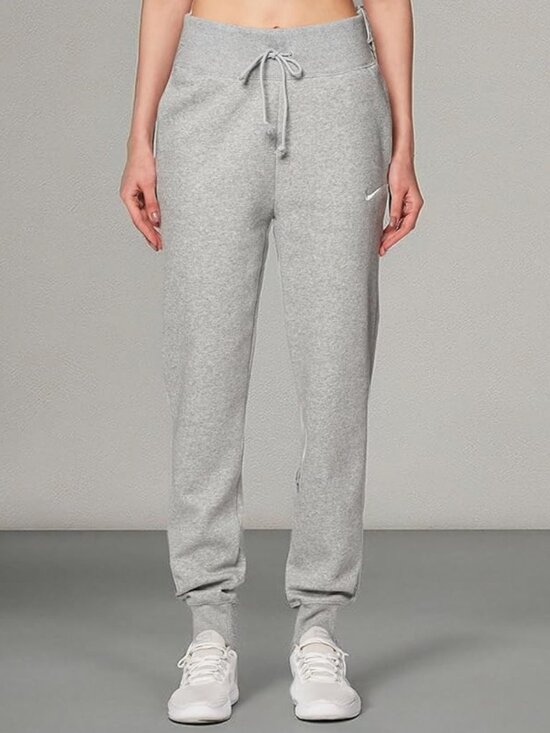 Nike Pants - Nike Women's Heathered Grey Sportswear Phoenix Fleece High-Waisted Jogger Size M